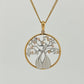Australian Boab Tree Pendant set in Rose and White Gold with Pink and White Diamonds from the Argyle mine