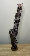 Crystal Lamp - Smokey Quartz and Amethyst - XL